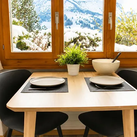 דירה Skirennen Von Der Terrasse Mitverfolgen