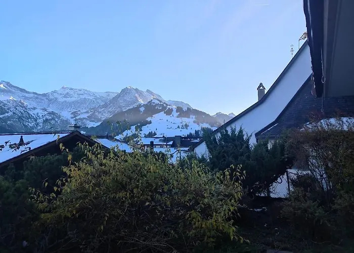 Appartamento Skirennen Von Der Terrasse Mitverfolgen