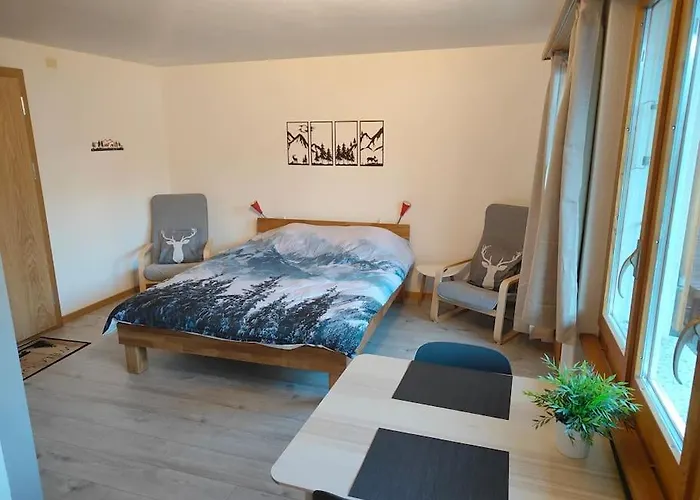 Skirennen Von Der Terrasse Mitverfolgen 아파트 *